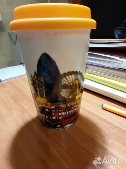 Кружка с резиновой крышкой