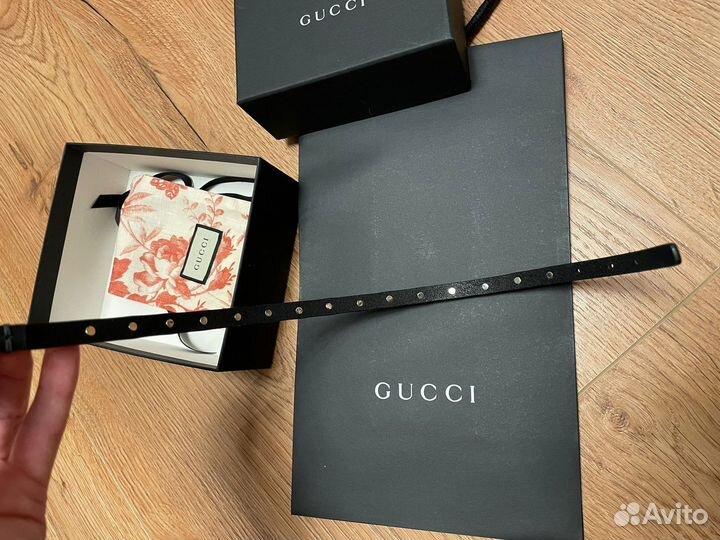 Браслет Gucci нат кожа размер S и М наличие