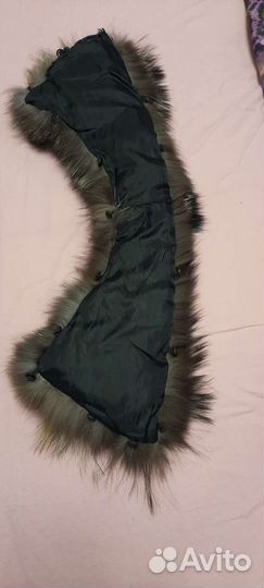 Меховой воротник чернобурка