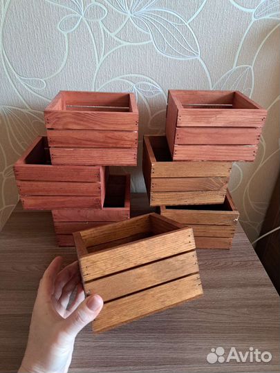 Деревянные кашпо, ящик, бокс