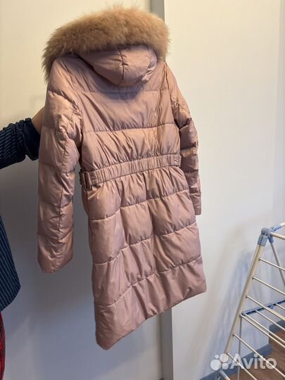 Пуховик женский розовый
