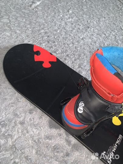 Сноуборд детский 100 кембер комлект