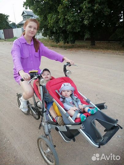 Продам электро велоколяску на 2х детей