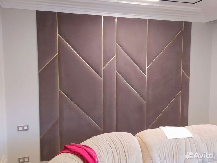 Мягкие стеновые панели с профилем