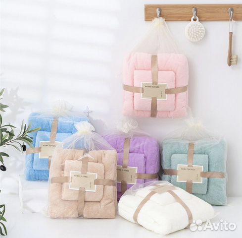 Набор двух полотенец 140/70 см и 40/70 см в упаков