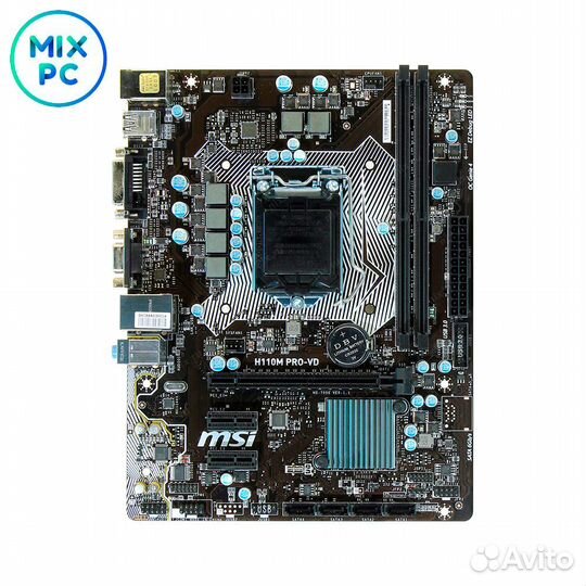 Материнская плата LGA1151 MSI H110M PRO-VD Б.У