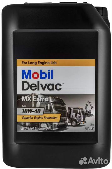 Моторное масло mobil delvac MX extra 10W40 20L