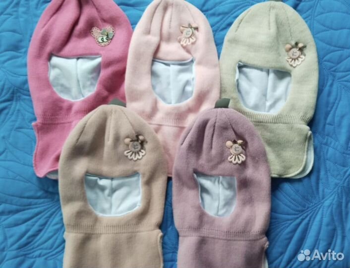 Шапка шлем для девочки