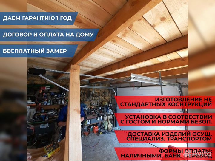 Автоматические секционные гаражные ворота