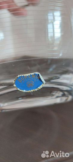 Ваза Bohemia Чехия богемское стекло