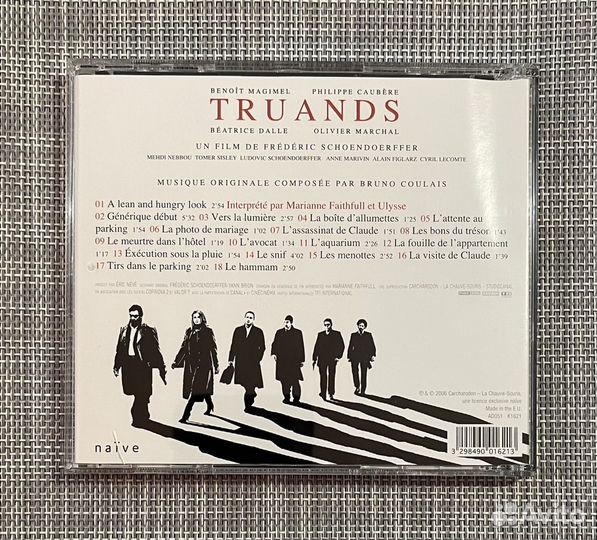 OST “Truands” by Bruno Coulais CD France