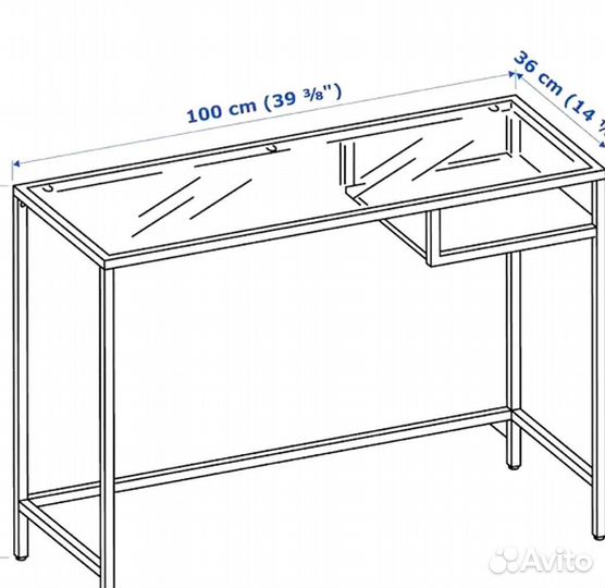 Стол IKEA vittsjö (Витше)