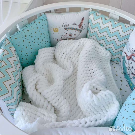 Конверт -Плед -одеяло Ализе вязаный