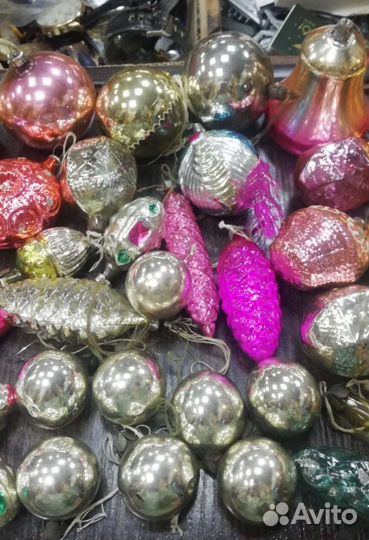Елочные игрушки, лот 50 шт