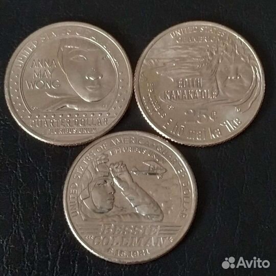 1/4 доллара. Американские женщины