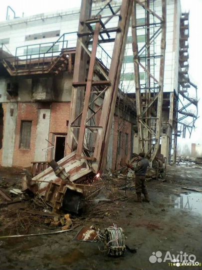 Демонтаж резка металлолома металлоконструкций