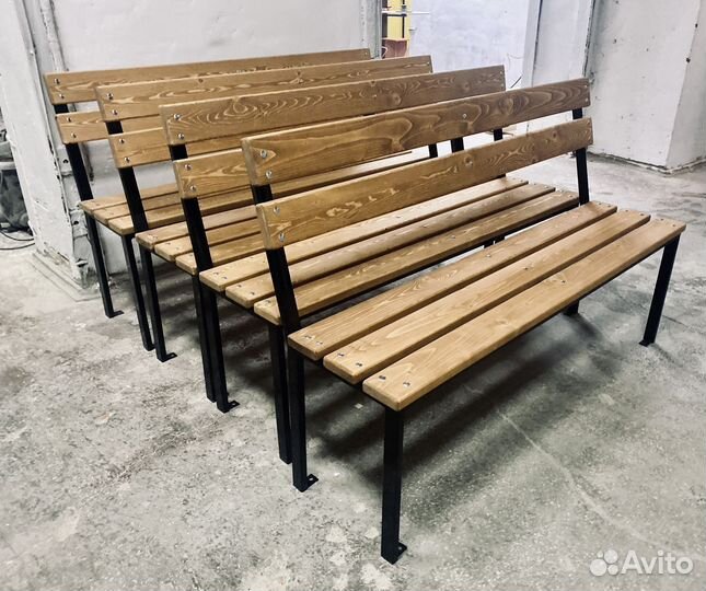 Скамейка-Лавочка со спинкой 1200х380х450/900мм