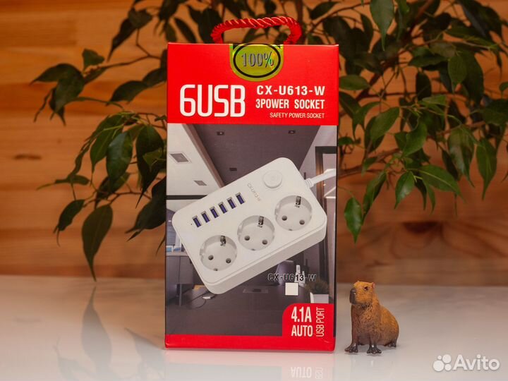 Сетевой фильтр Pilot с 6 usb