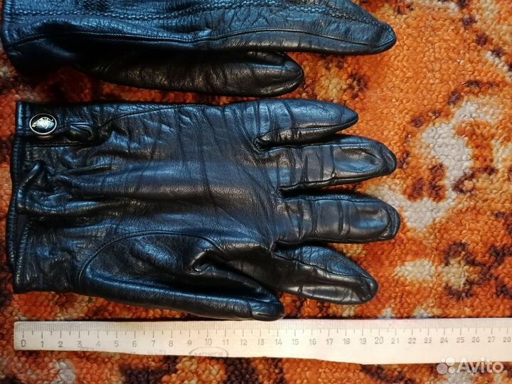 Перчатки женские кожаные