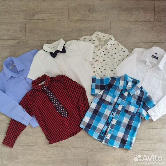 Рубашки на мальчика 110-116 next, hm