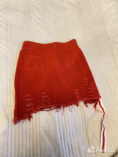 Юбка джинсовая мини