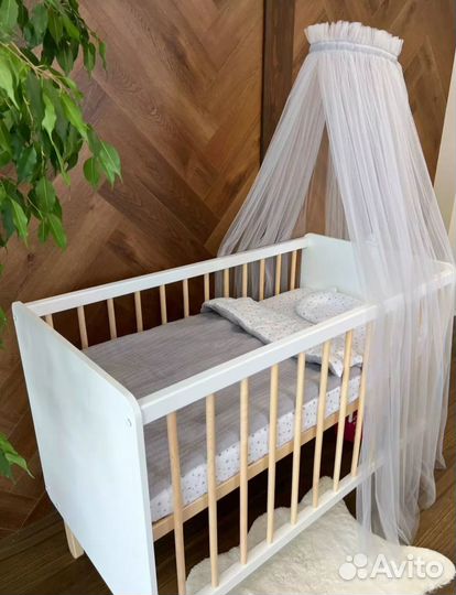 Держатель для балдахина в кроватку, балдохин