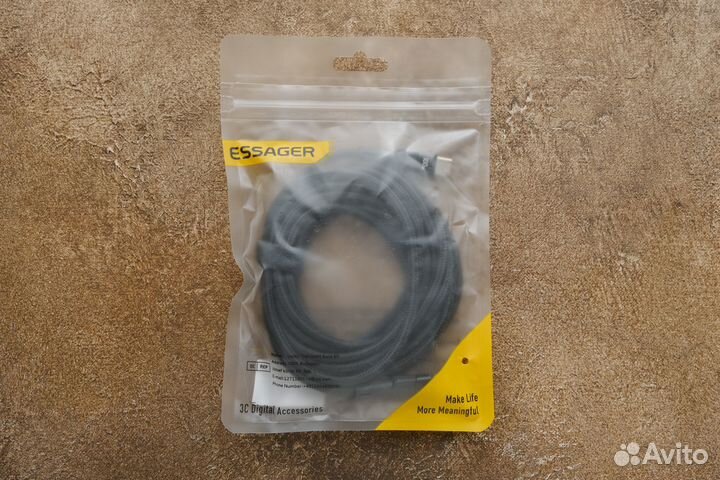 Кабель Essager 100w Type-C, 2 метра