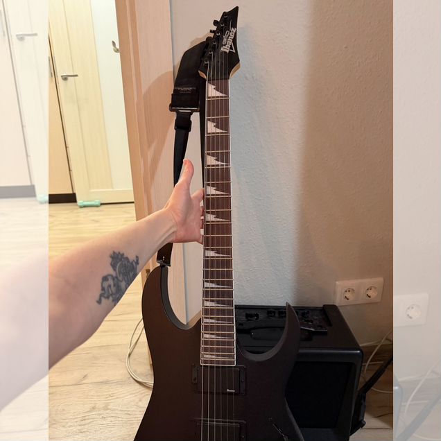 Электрогитара Ibanez GRG121DX Black Flat