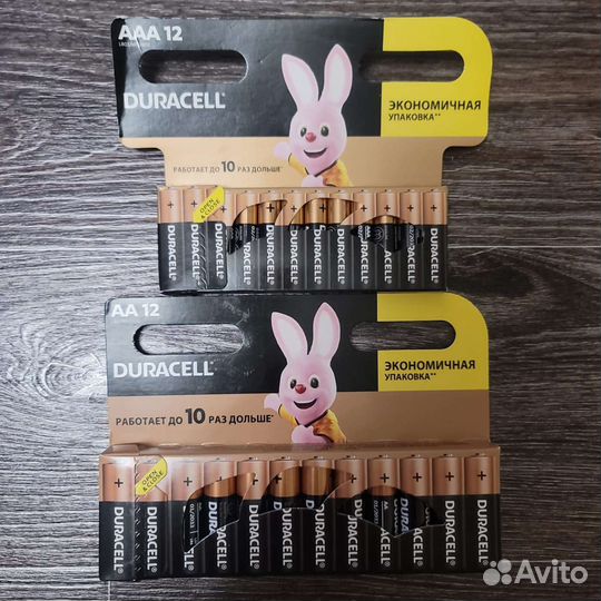 Батарейки duracell 12шт