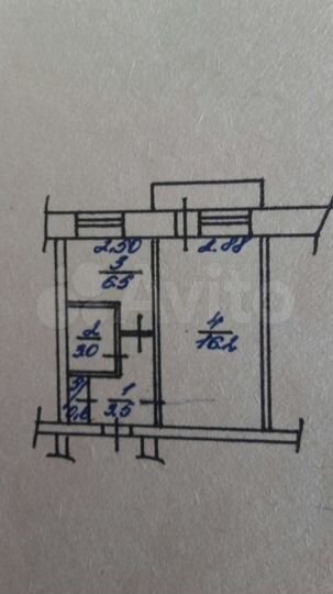 1-к. апартаменты, 30 м², 5/5 эт.