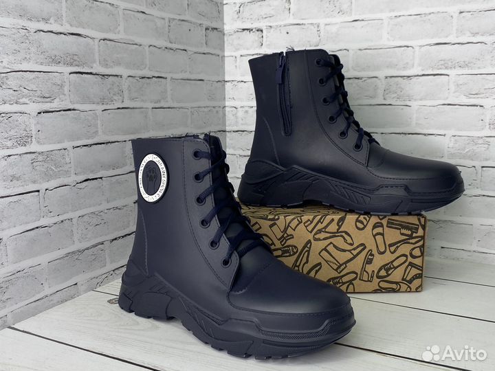 Резиновые сапоги ботинки новые