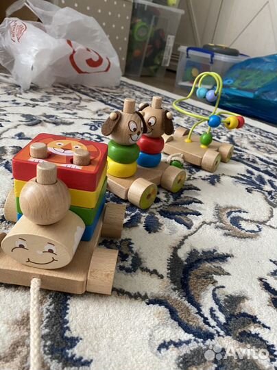 Развивающие деревянные игрушки