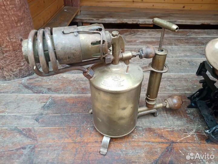 Лампа паяльная. Швеция. Громадная