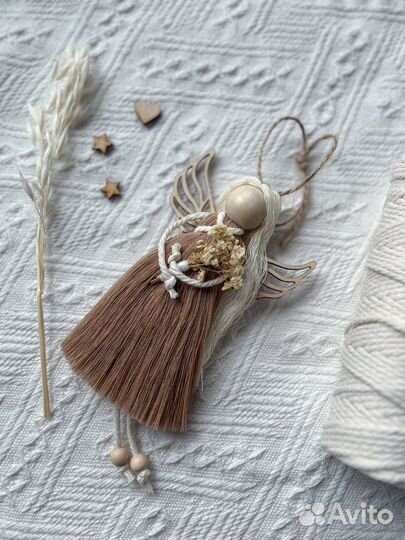 Макраме ангел куколка 8 марта