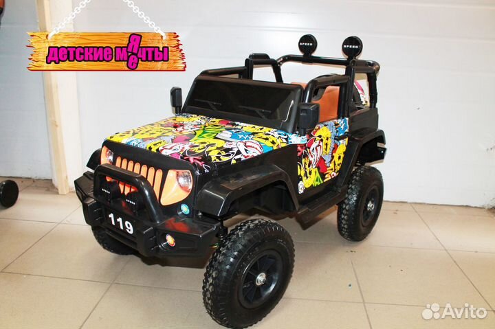 Детский электромобиль Jeep полный привод