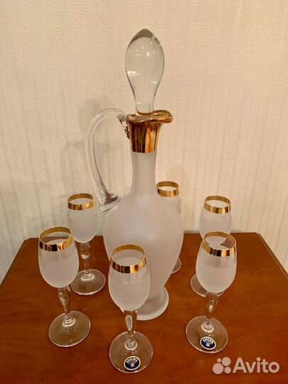 Графин с рюмками Bohemia Чехия