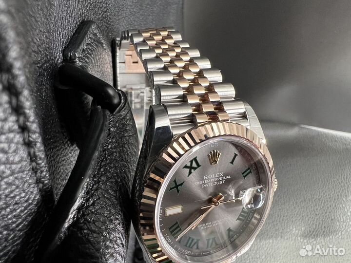 Rolex Date Just 41 Wimbledon Everose Grey