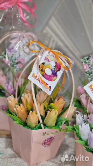 Букет из мыла / Букет в сумочке