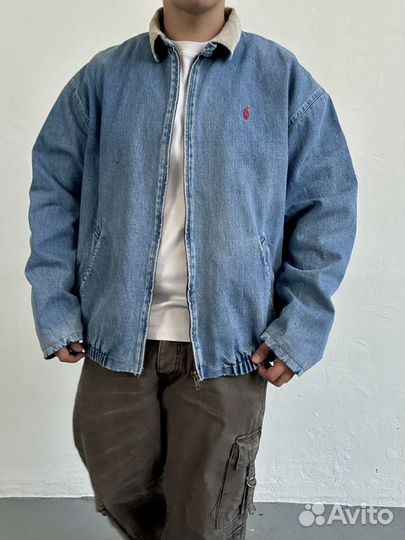 Ralph Lauren Distressed Denim Jacket Carhartt