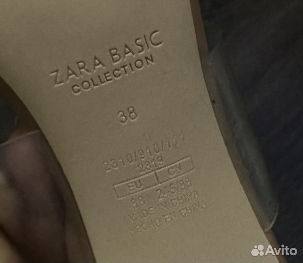 Босоножки zara 38