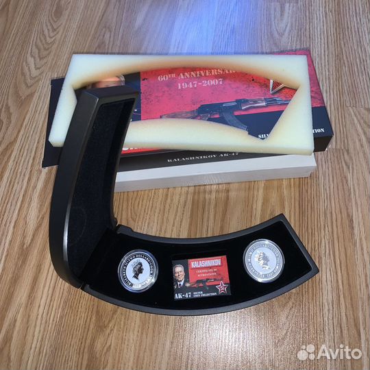 Наборы монет серебро Автомат Калашникова