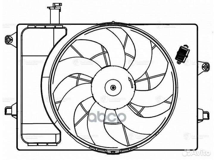 Вентилятор радиатора охлаждения KIA seltos/soul