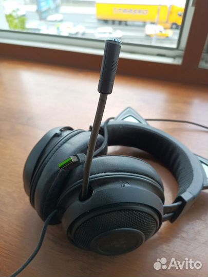 Наушники Razer Kraken Kitty Edition (USB, Черные)