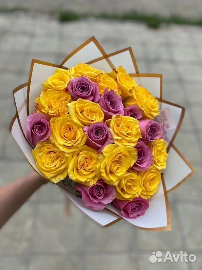 Цветы розы букет