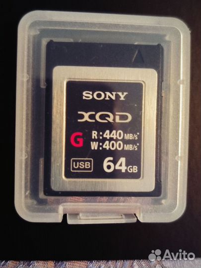 Карта памяти Sony XQD 64Gb+картридер