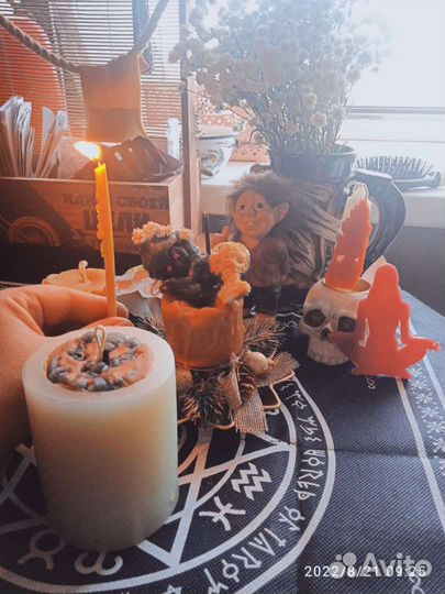 Свечи из вощины ручной работы 30*2.5см