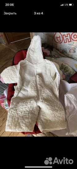 Зимний конверт в коляску на овчине