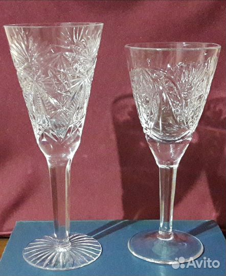 Фужеры,рюмки хрустальные СССР