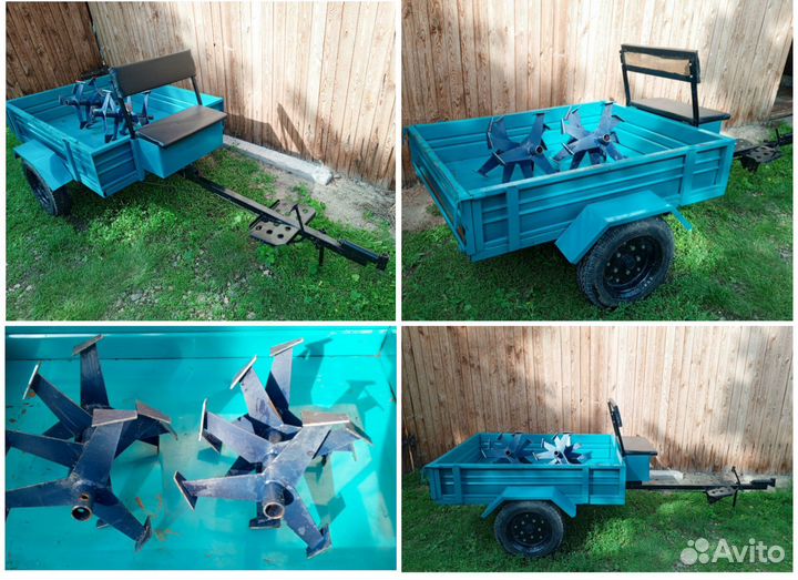 Мотоблоки и культиваторы с прицепом