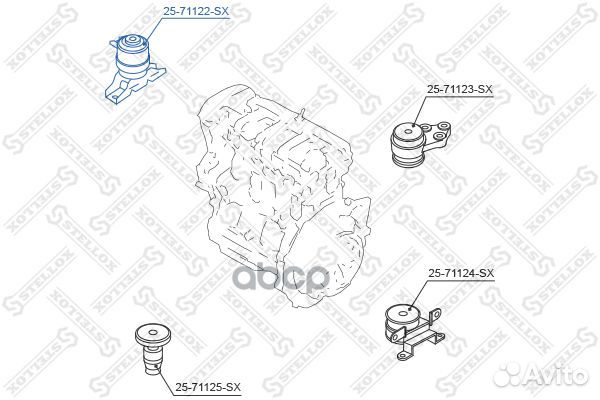 25-71122-SX подушка двс правая Mazda Tribute C